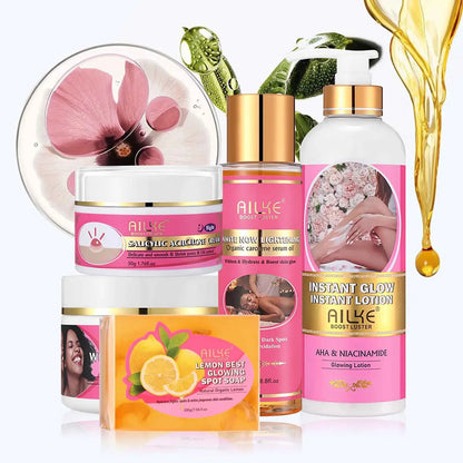 AILKE Women Skin Glowing Body Lotion, Moisturizing, Brightening, Nourishing, Smoothing Skin Cream, With Niacinamide - Shello's Creative Boutique