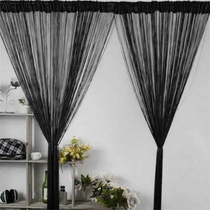 Fashion Festival Window Curtains Room Divider Net Tassel String Curtain Screen Panel Door Fly Screen Hanging Beaded Curtains