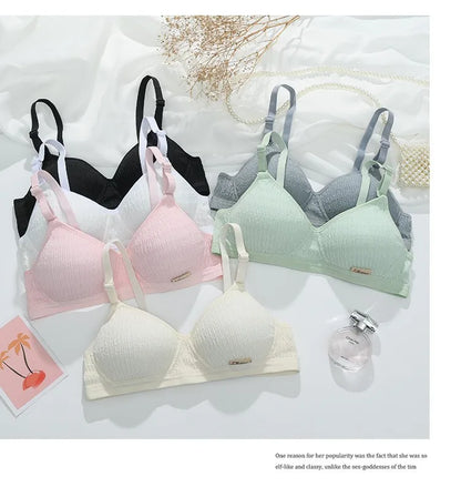 YSANSCA Women’s Seamless Sport Lingerie Set – Wire-Free Push-Up Bralette & Sexy Low Waist Panties