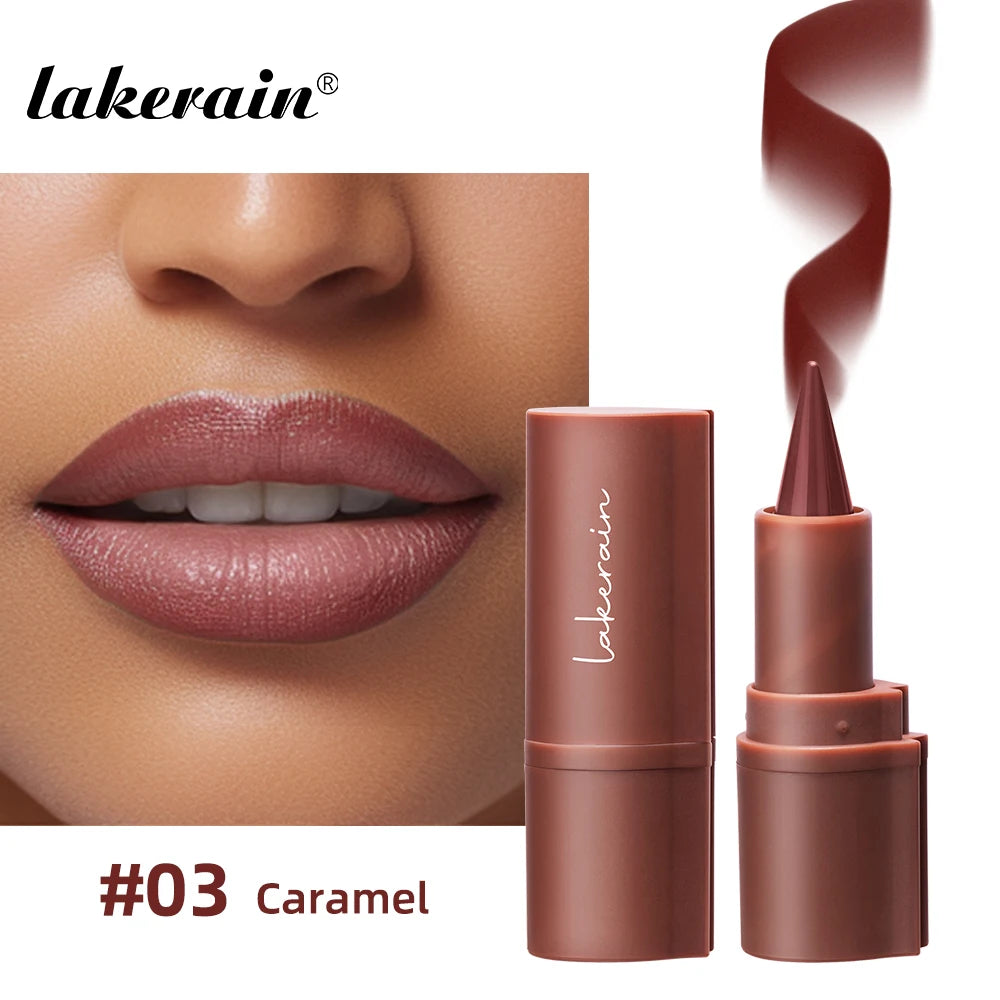 Lakerain Lip Liner Matte Black Brown Velvet Lipstick Waterproof Non Sticky Contouring Tint Lipliner Crayon Lip Makeup - Shello's Creative Boutique
