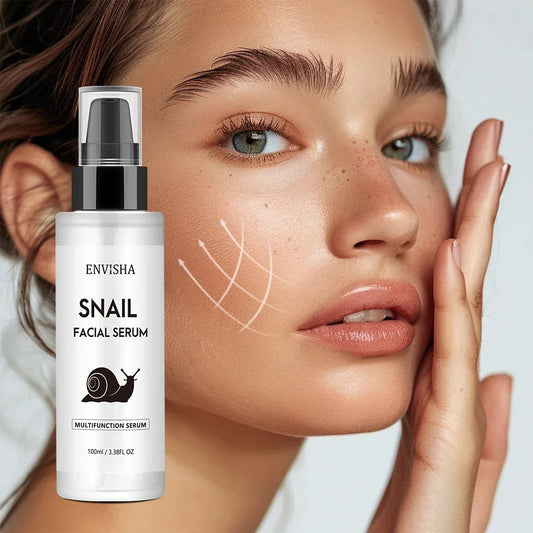 ENVISHA Snail Mucin & Collagen Face Serum - Anti-Aging Firming Essence for Wrinkles & Pores - Shello's Creative Boutique