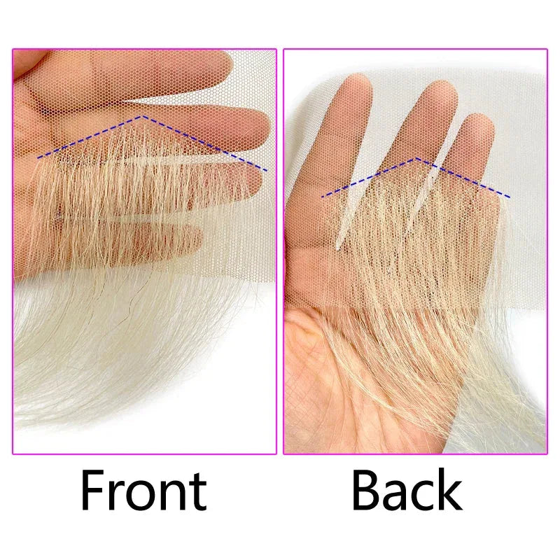 Handmade Baby Hair Lace Edges - 100% Remy Human Hair Wig Pieces for Natural Hairline - Shello's Creative Boutique