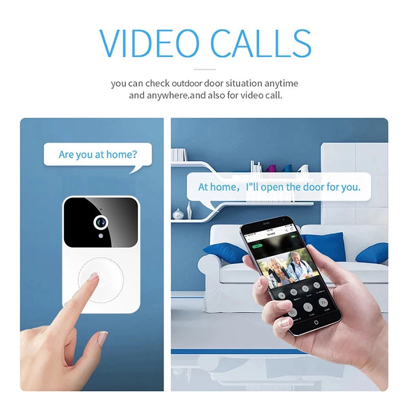 WiFi 2.4G Video Doorbell with Visual Intercom & Voice Change