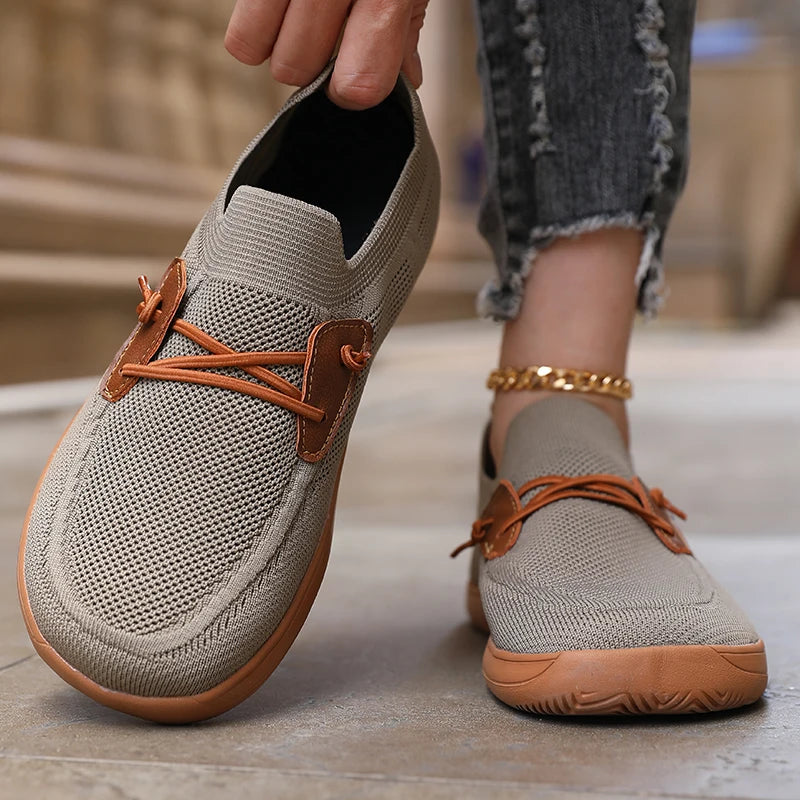 Women's Wide Footed Barefoot Sneakers - Minimalist Mesh Zero Drop Shoes - Shello's Creative Boutique