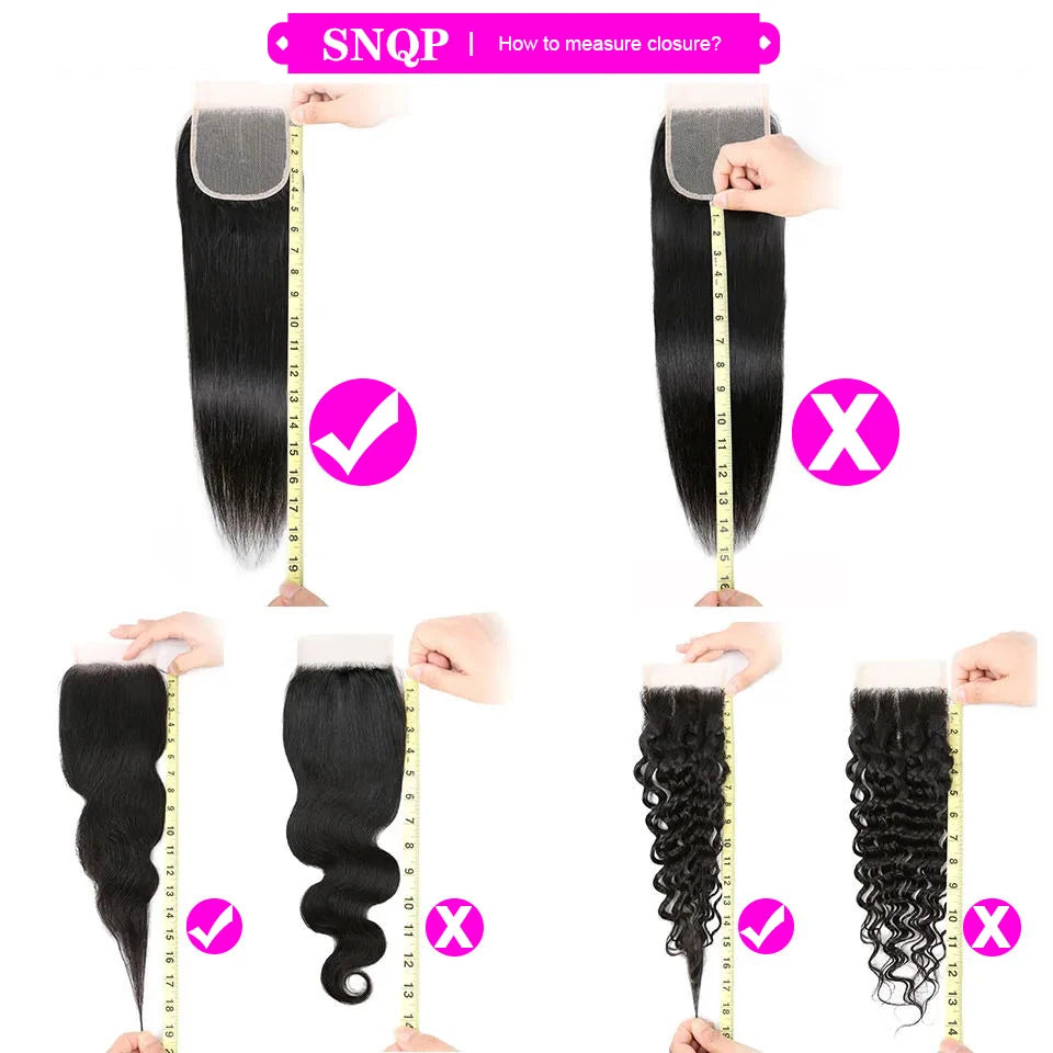 13x4 HD Transparent Lace Frontal 100% Human Hair Pre plucked Bleached Knots Natural Hair Line With Baby Hair 4x4 Lace Closure Shello's Creative Boutique