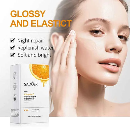 20pcs/box SADOER Sleeping Facial Masks Face Moisturizing Hydrating Anti-aging Whitening Anti Wrinkles Face Mask Facial Skin Care