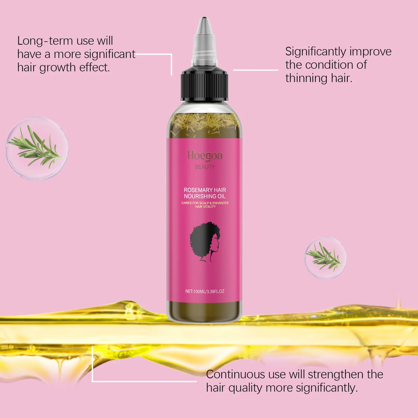 Rosemary Hair Growth Serum - Fast Hair Growth & Anti Hair Loss Oil
