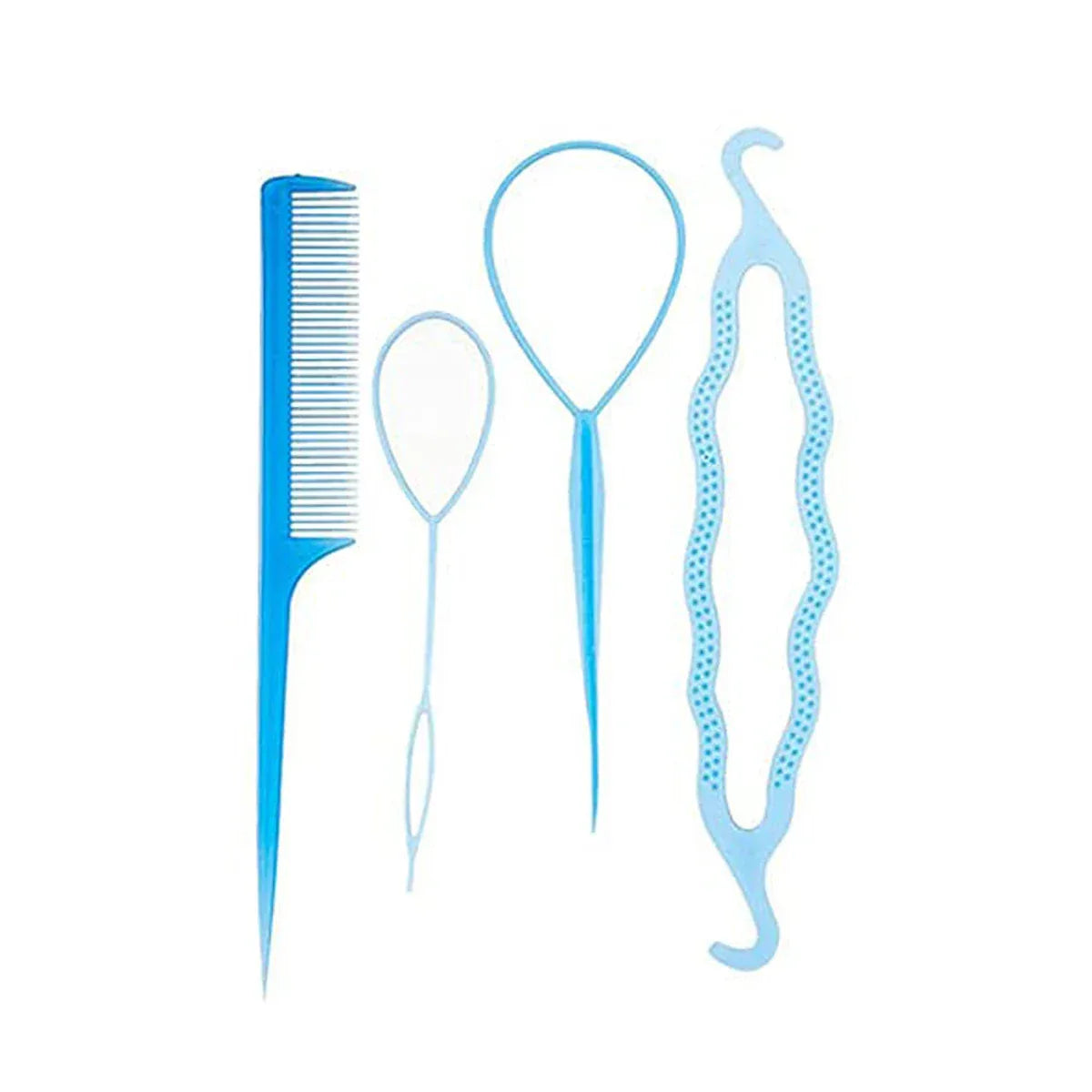 4-Piece Hair Braiding Tool Set - DIY Loop Styling Tools for Easy Braids - Shello's Creative Boutique