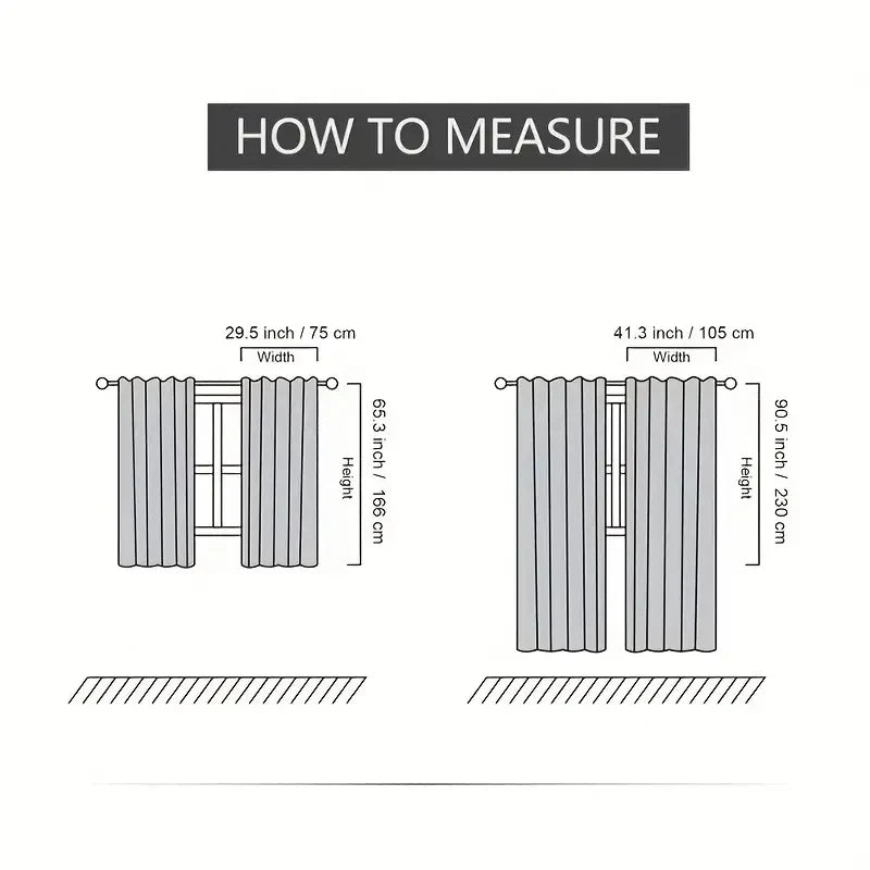 Retro Home Decoration Curtains - 2 Panel Rod Pocket Set for Kitchen & Living Room