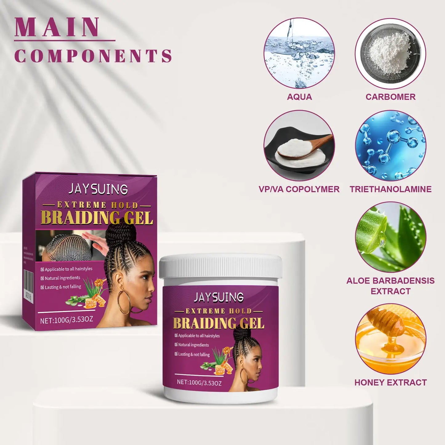 Dreadlock Styling Gel Strong Hold Frizz Dreadlock Damage Prevention & Moisturizing Styling Wax with Shine All Hair Types - Shello's Creative Boutique