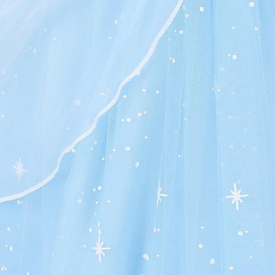 DreamParty Girls' Cinderella Princess Dress – Tiered Cosplay Costume with Accessories Shello's Creative Boutique
