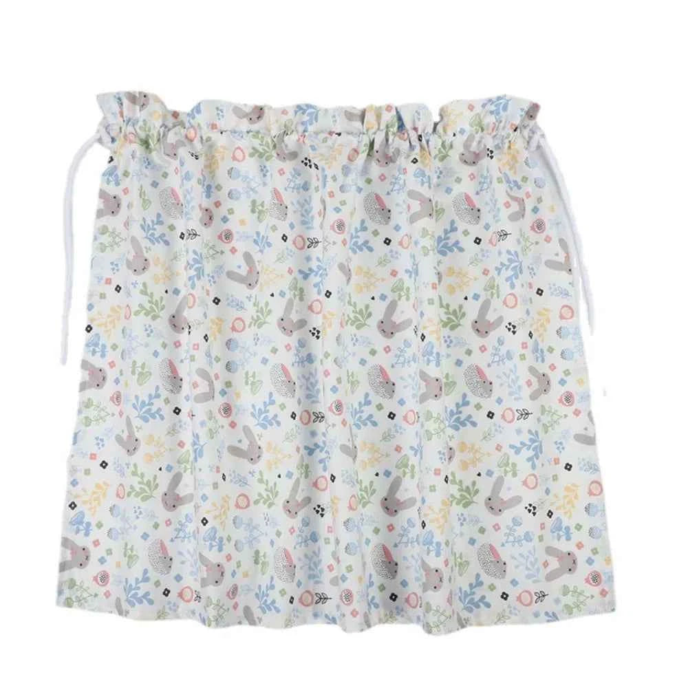 Suction Cup Car Curtains Cute Cartoon Animal/Floral Sunshade Curtain UV Protection Cotton Car Window Cover Car Interior