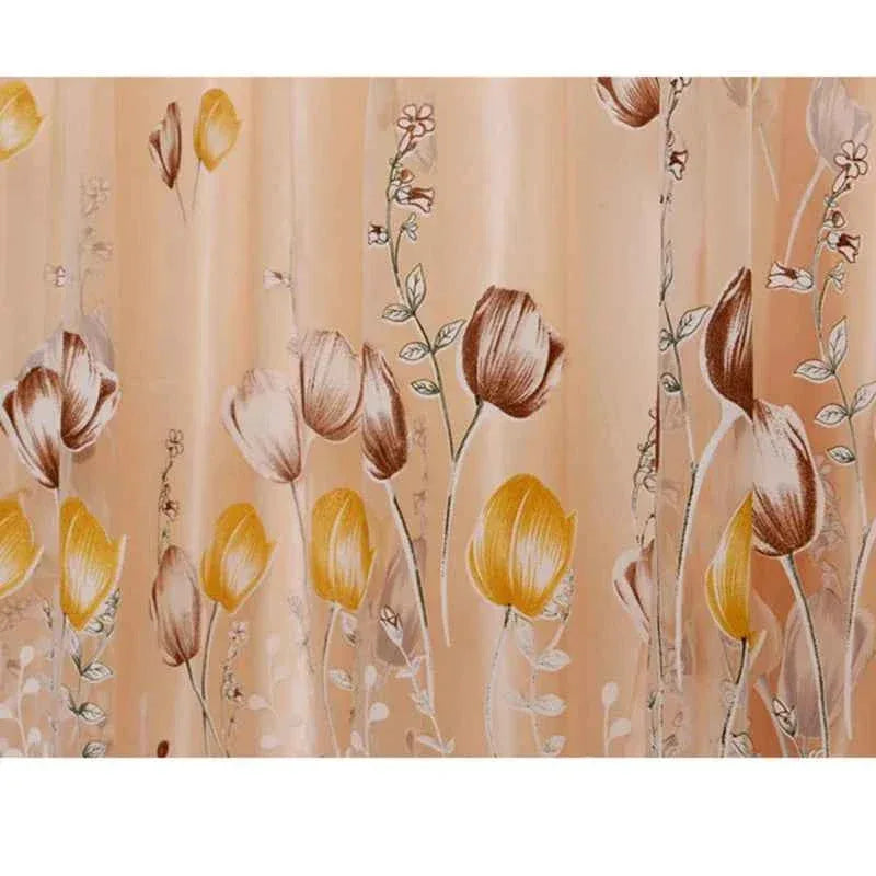 Beeinch Floral Tulle Curtains - Modern Sheer Window Panels for Living Room & Bedroom - Shello's Creative Boutique