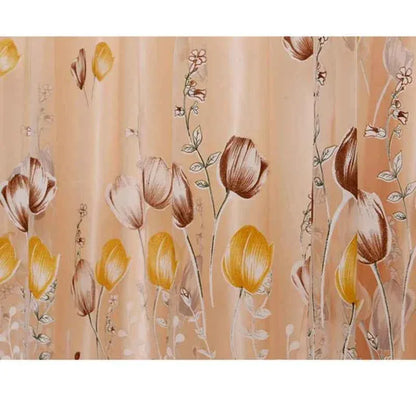 Beeinch Floral Tulle Curtains - Modern Sheer Window Panels for Living Room & Bedroom - Shello's Creative Boutique
