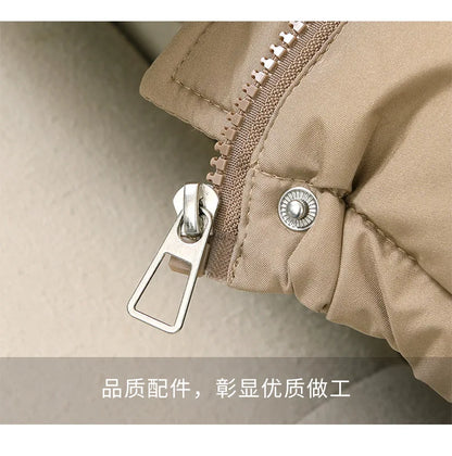 Women's Hooded down Jacket 2025 Autumn Winter Collection Warm Casual Parka Loose Fit Cotton Padded Bigger Size Available - Shello's Creative Boutique