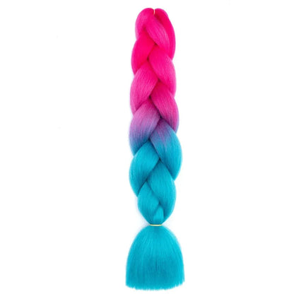 Jumbo Braiding Hair - Pre-Stretched Red White Blue Patriotic Twist Braids - Shello's Creative Boutique