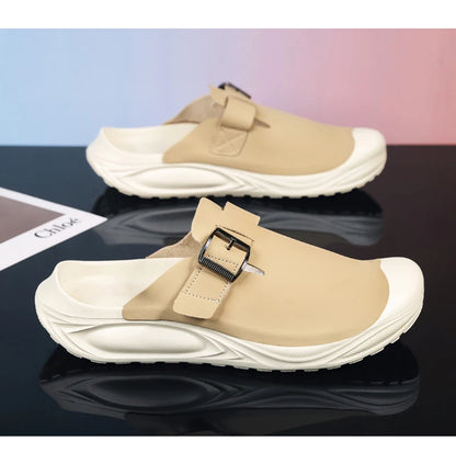 Men's Summer Sports Slippers - Anti-Slip Indoor Outdoor Sandals for Beach & Home