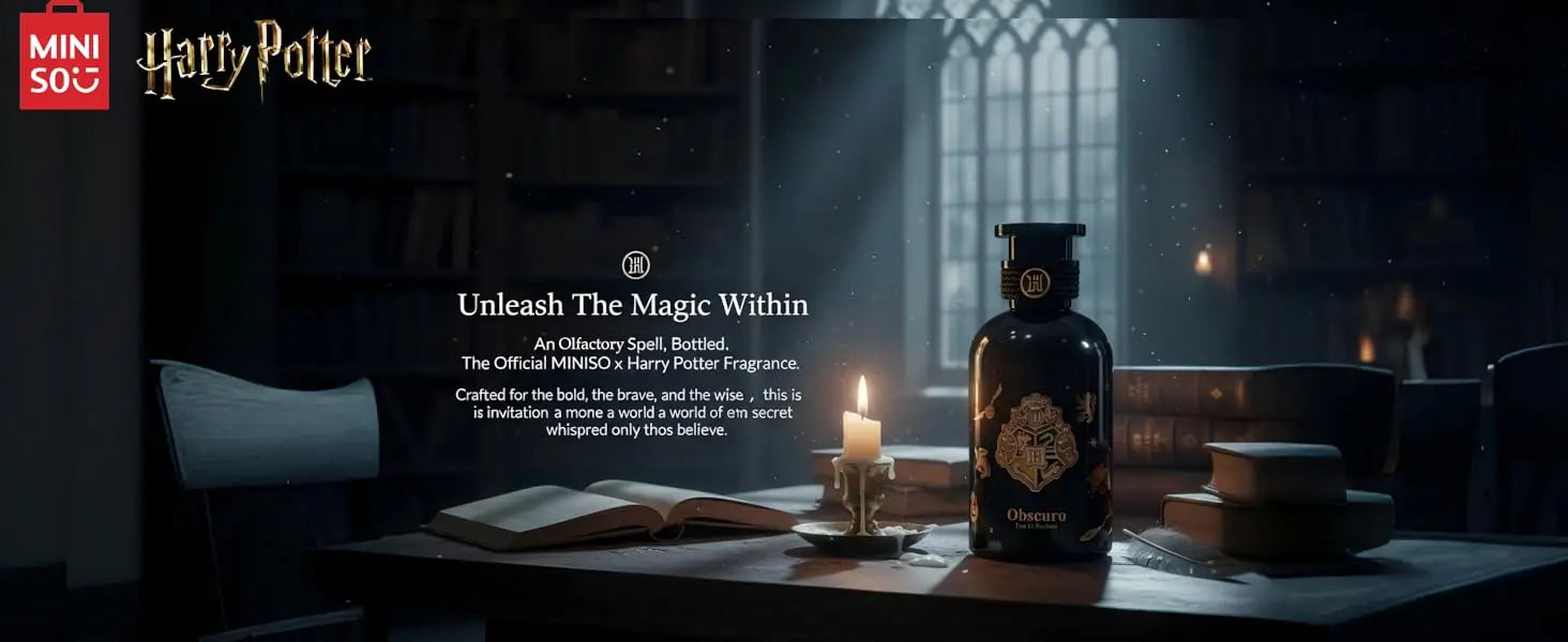 MINISO & Harry Potter Perfume For Men Original Luxury Arabes Woody Long Lasting Eau De Parfum Fragrance Gift For Men 100ML Spray - Shello's Creative Boutique