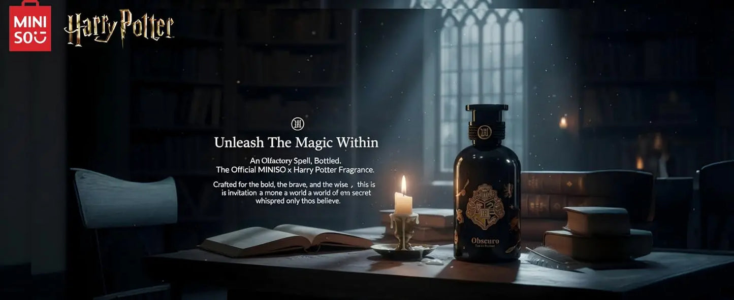 MINISO & HARRY POTTER Unisex Perfume Original Woody Floral Long-Lasting Fragrance Spray For Men Women Gift 50ml Birthday Present - Shello's Creative Boutique