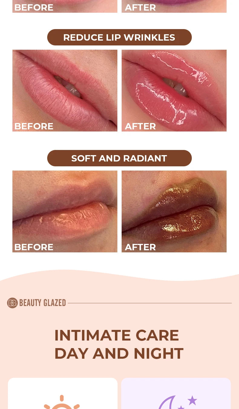 BEAUTY GLAZED 4Color Lipgloss Lip Oil Teens Moisturizing Lipstick Lip Balm High Shine And Lip Gloss Long-Lasting Dry Lip Care - Shello's Creative Boutique