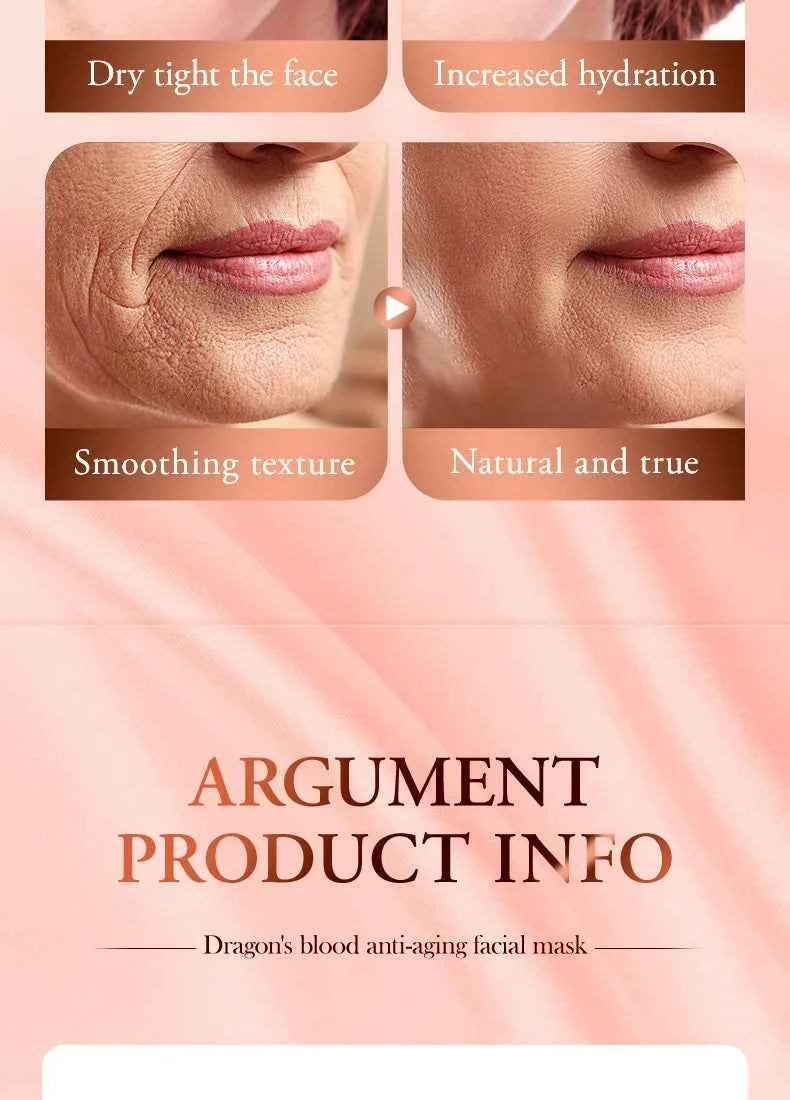 5/10pcs SADOER Dragon Blood Facial Masks for Face Moisturizing Anti-aging Hydrating Face Mask Facial Skin Care Products