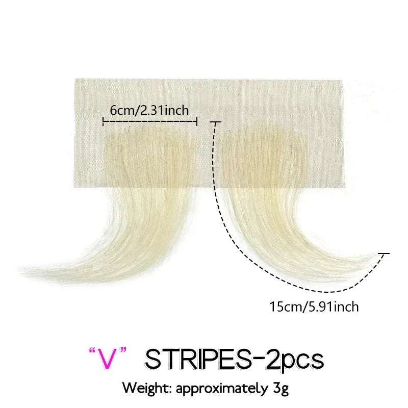 Handmade Baby Hair Lace Edges - 100% Remy Human Hair Wig Pieces for Natural Hairline - Shello's Creative Boutique