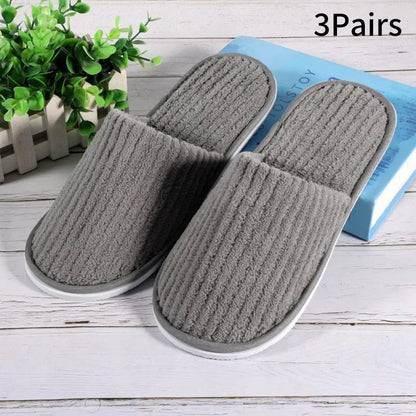 Disposable Guest Slippers - 3 Pairs Non-Slip Indoor Set - Shello's Creative Boutique