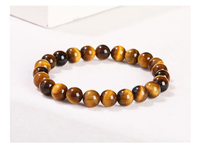Yellow Tiger Eye & Glass Jewellery Making Beads – DIY Bracelet & Necklace Supplies