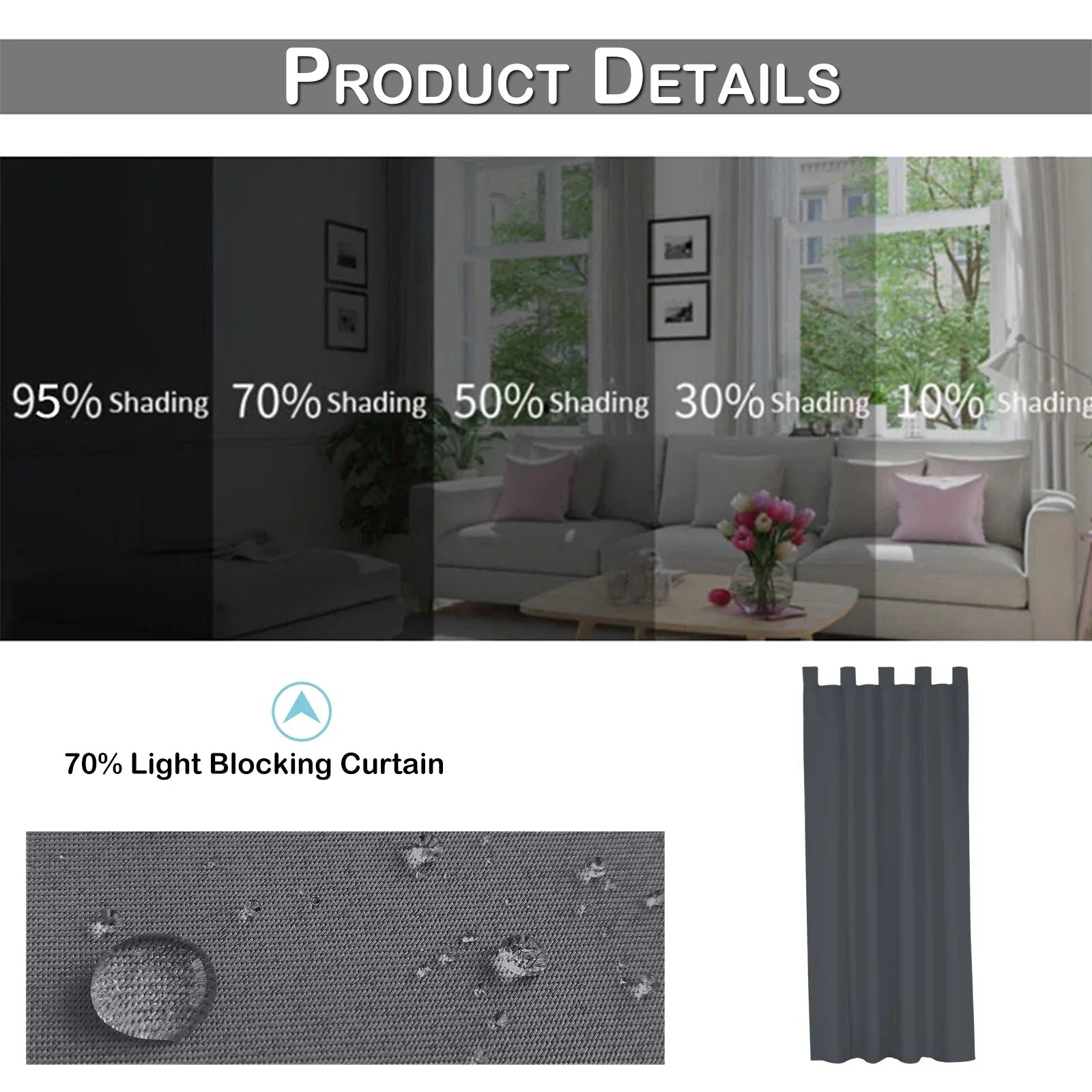 Outdoor Blackout Curtains – Waterproof Patio Drapes - Shello's Creative Boutique