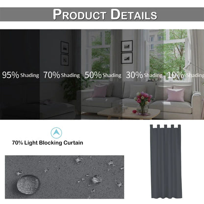 Outdoor Blackout Curtains – Waterproof Patio Drapes - Shello's Creative Boutique