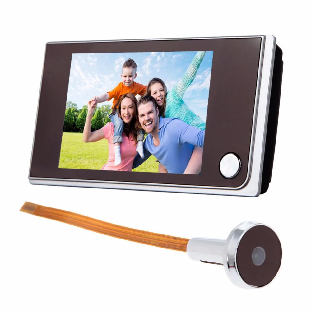 3.5 Inch LCD HD Door Peephole Camera with 120° Wide Angle & 2MP CMOS Sensor