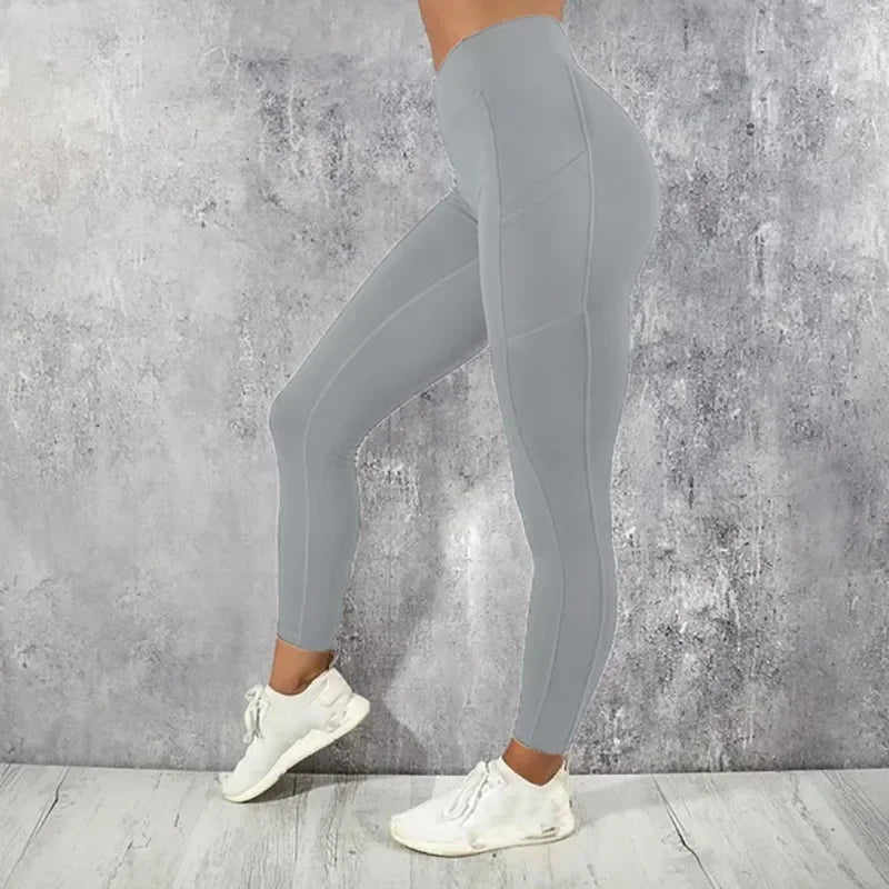 Women's High-Waisted Gym Leggings with Pockets