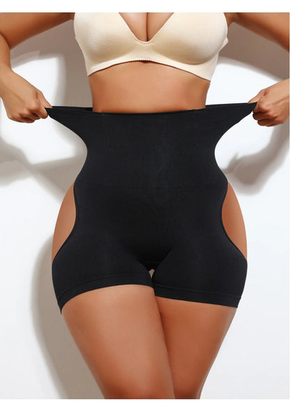 High Waist Shapewear Shorts - Butt Lifter Control Panty