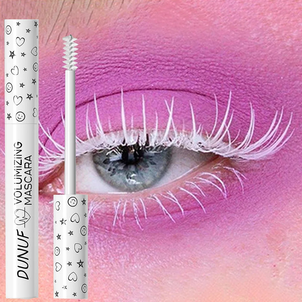 Colorful Curling Mascara Waterproof Fast Drying Eyelashes Extension Multicolor Lashes Makeup Lasting Waterproof White Mascara - Shello's Creative Boutique