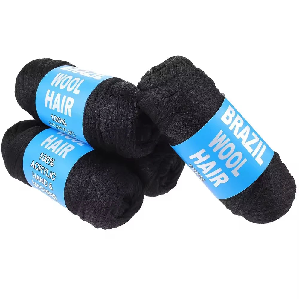 Afro Brazilian Wool Hair - African Dreadlock Braid Yarn for Extensions - Shello's Creative Boutique