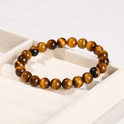 Yellow Tiger Eye & Glass Jewellery Making Beads – DIY Bracelet & Necklace Supplies