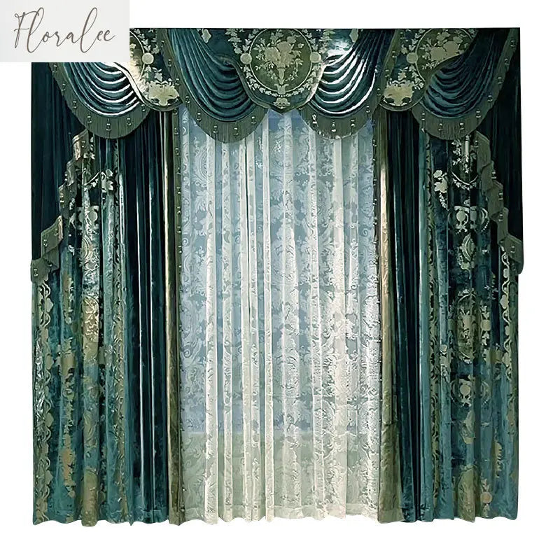 Luxury Velvet European Curtains - Royal American Style for Living Room & Bedroom - Shello's Creative Boutique