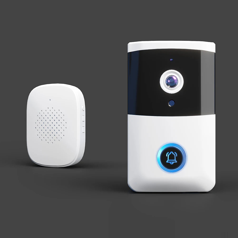 WiFi Wireless Video Doorbell with Night Vision & Two-Way Audio