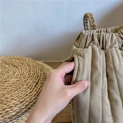 Winter Cotton-Padded Kids Harem Trousers – Unisex Full-Length Thermal Pants (Ages 2–7) - Shello's Creative Boutique