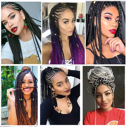 Jumbo Braiding Hair - Pre-Stretched Red White Blue Patriotic Twist Braids - Shello's Creative Boutique