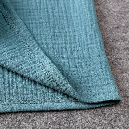 ELVESNEST Cotton-Linen Hooded Summer Set – Unisex Short Sleeve Top & Shorts Outfit for Kids Ages 2–7 - Shello's Creative Boutique