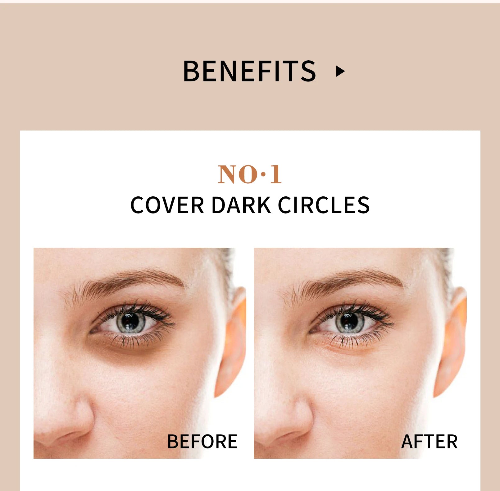 High Coverage Concealer - Waterproof Foundation BB Cream for Dark Circles & Blemishes - Shello's Creative Boutique