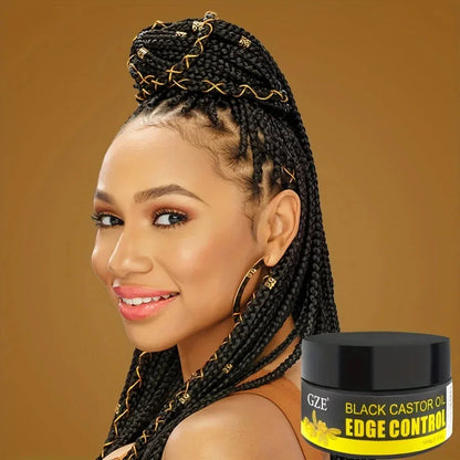 GZE African Black Castor Extra Hold Hair Gel - Edge Control with Coconut Oil - Shello's Creative Boutique
