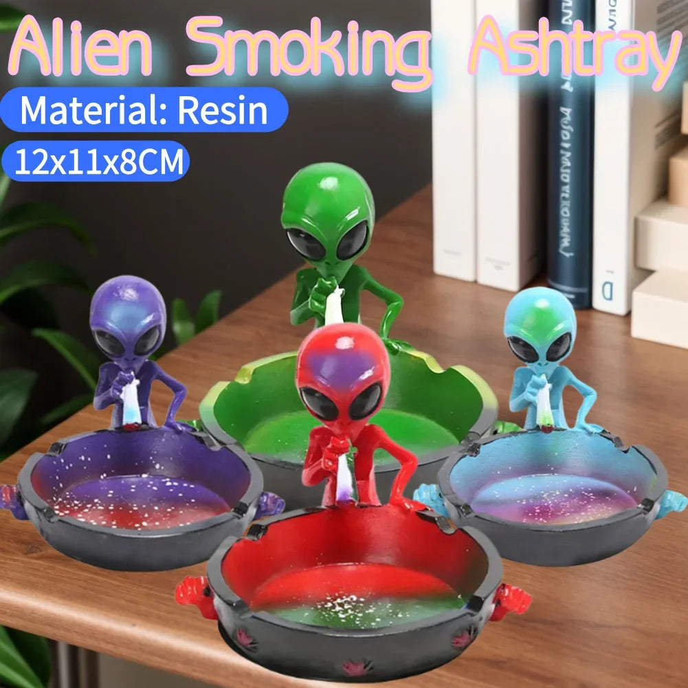 Alien Ashtray – Creative Sci-Fi Cigarette Tray for Home, Office & Party Décor
