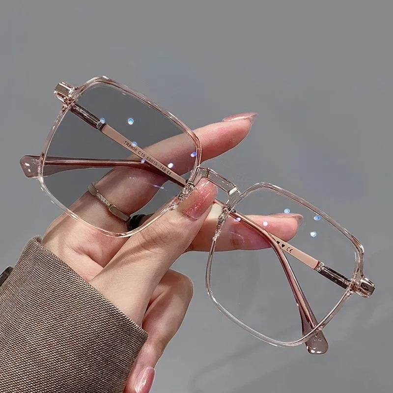 Photochromic Anti Radiation Glasses - Metal Frame Blue Light Blocking Eyewear - Shello's Creative Boutique