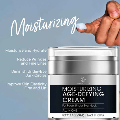 Face Moisturizer for Men Retinol Collagen Peptides Caffeine Hyaluronic Acid Anti Aging Cream