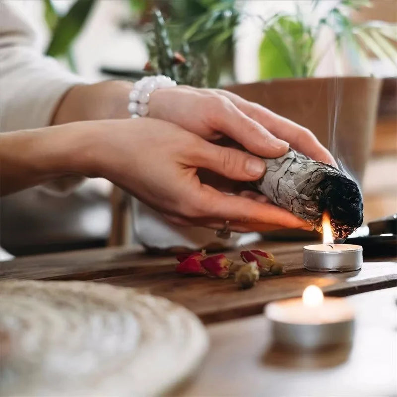 White Sage & Palo Santo Smudge Sticks Set - Natural Purification - Shello's Creative Boutique