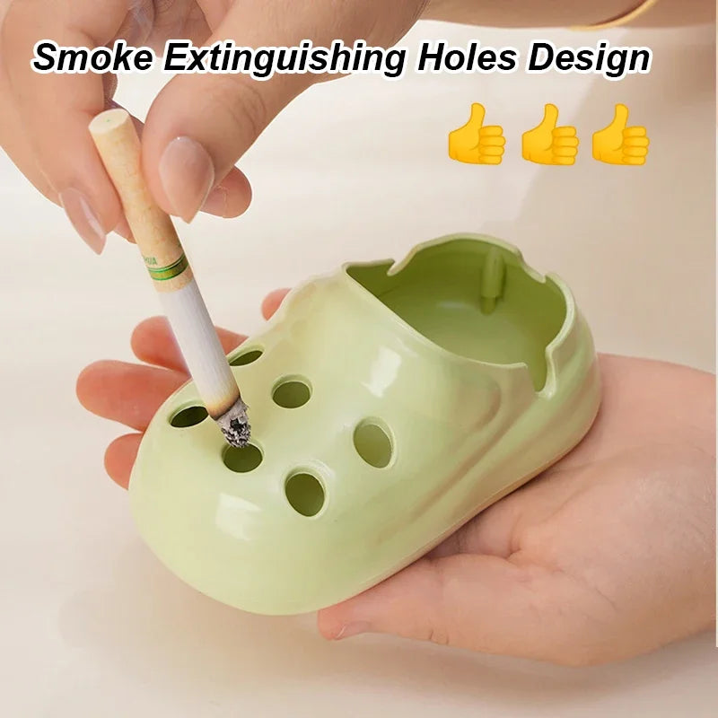 Cute Shoe Ashtray – Flame Retardant Anti-Fly Ash PP Ashtray for Home, Office & Hotel