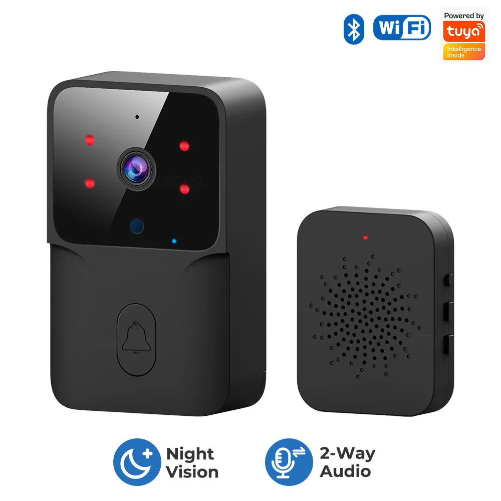 Tuya Smart WiFi Video Doorbell with HD Camera & Night Vision