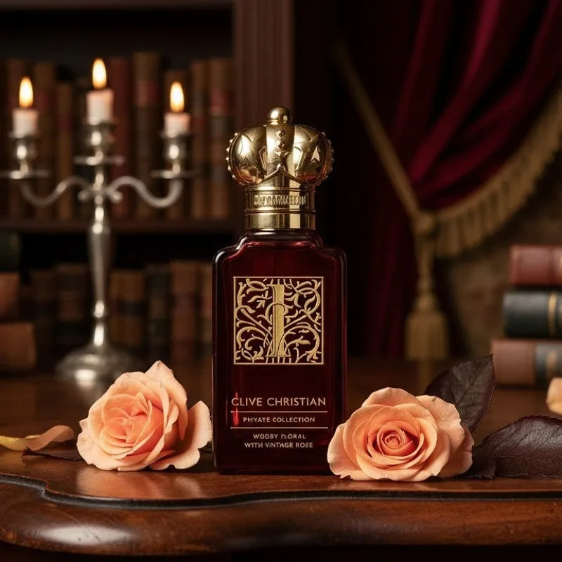 Clive Christian Amberwood Fresh Unisex Perfume 50ml – Long Lasting Elegant Fragrance with Jasmine Rose Sandalwood Amber Musk - Shello's Creative Boutique